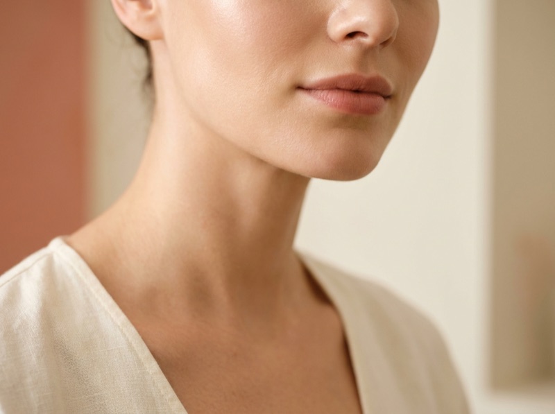 Face and neck laser hair removal treatment area